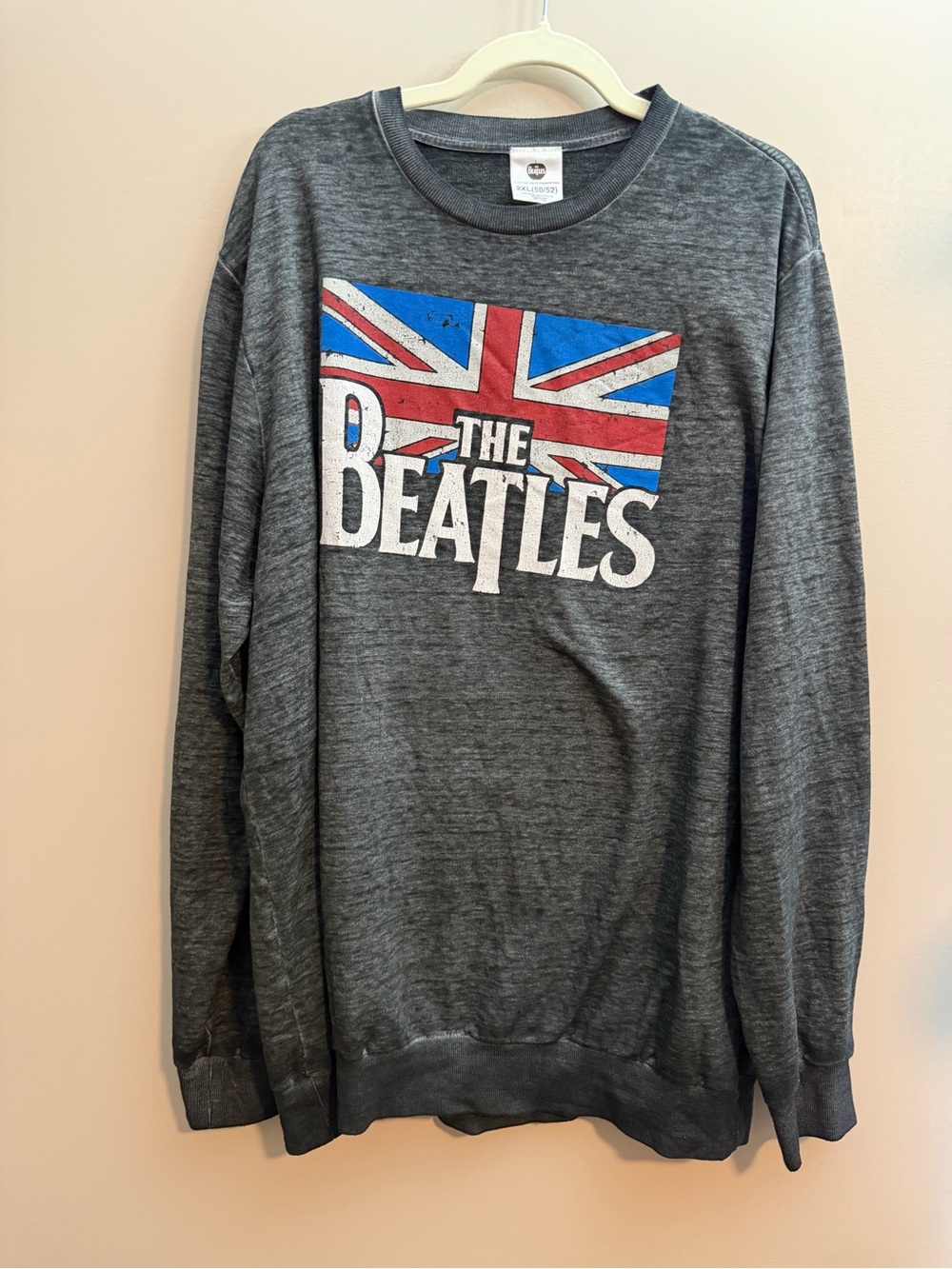 The Beatles Black Logo Crewneck Sweatshirt